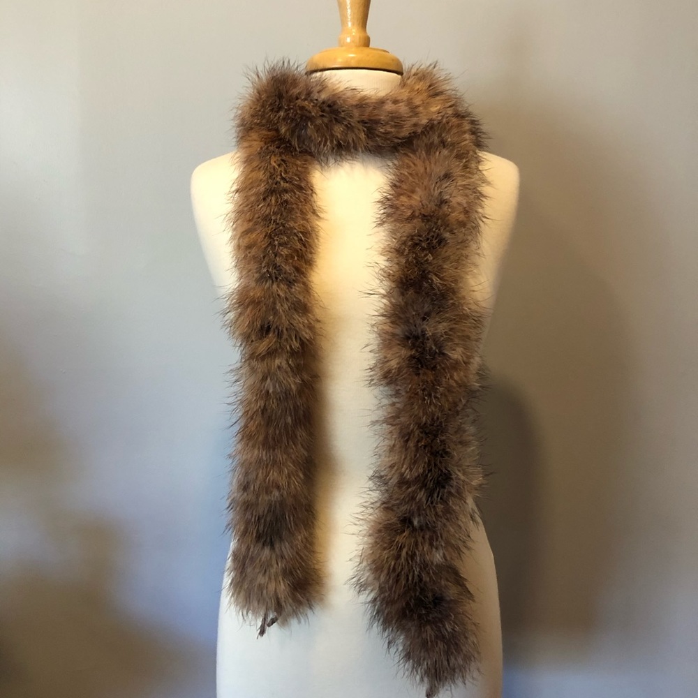 Faux fur boa scarf